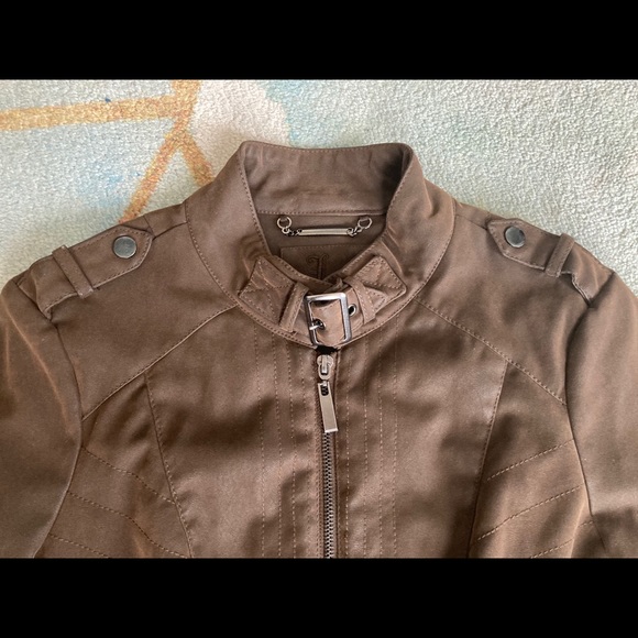 NWT Brown Jacket | 100% Vegan Leather - Picture 3 of 6
